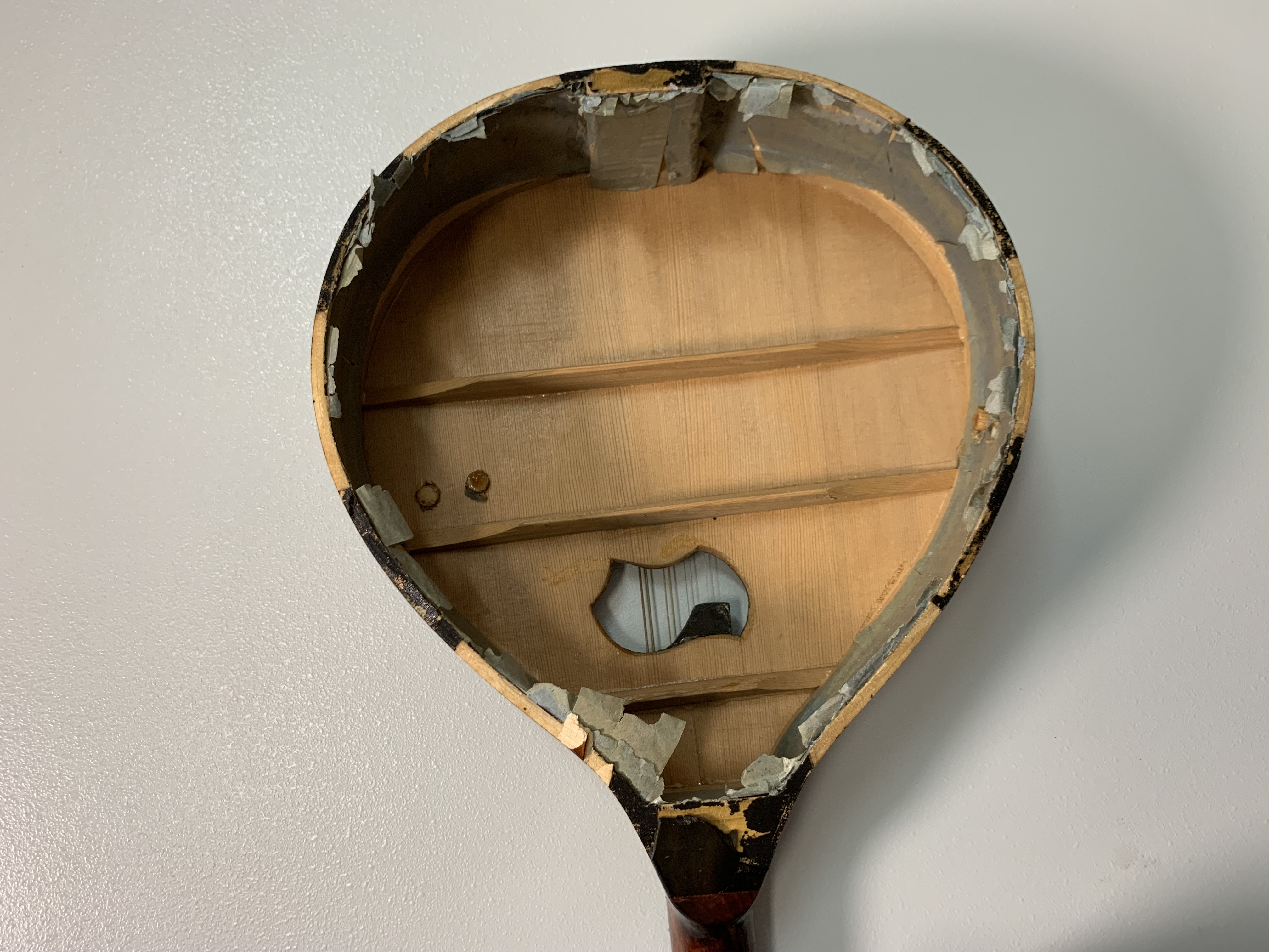 Image of the repaired instrument.