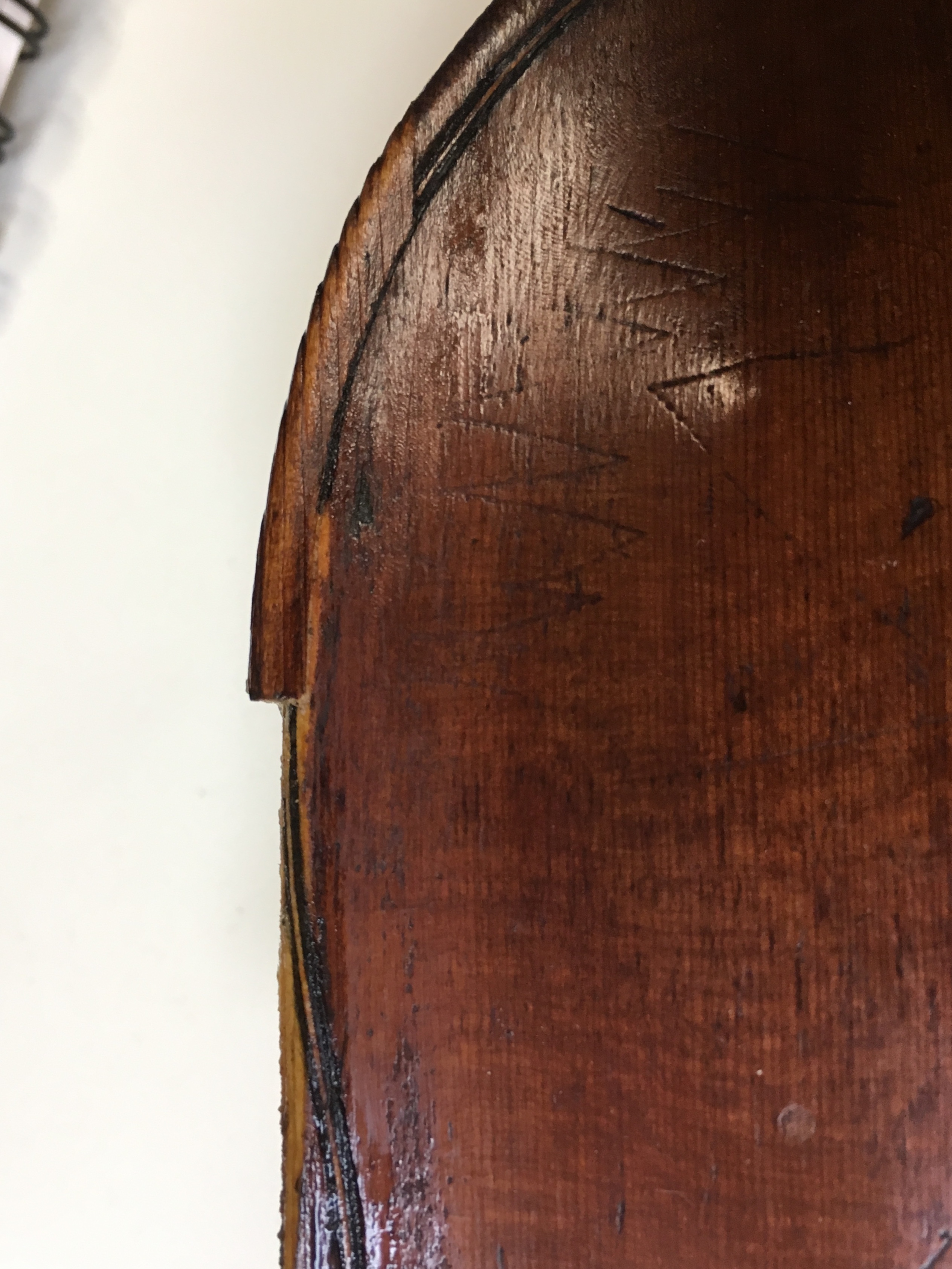 Image of the repaired instrument.