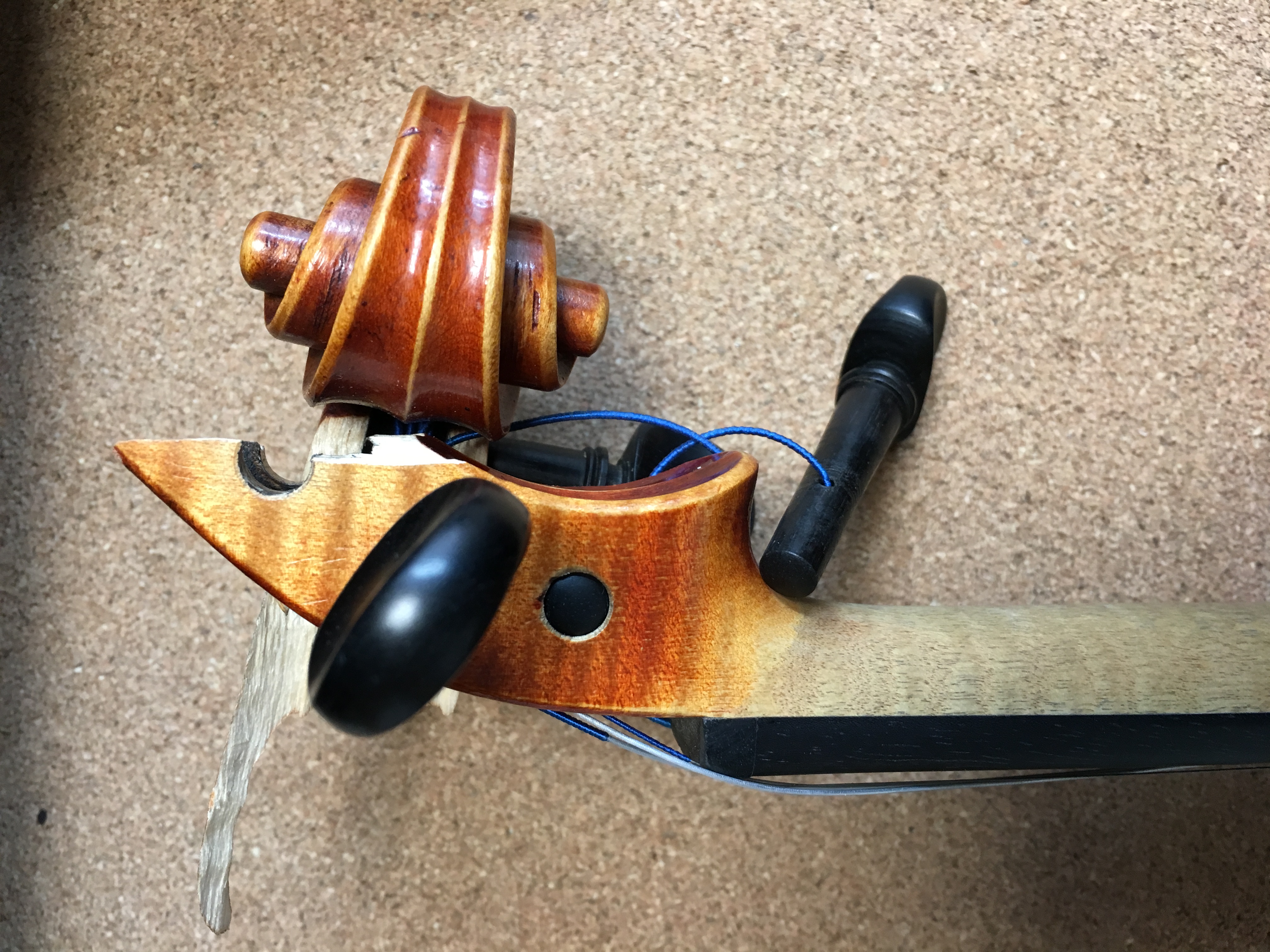 Image of the repaired instrument.