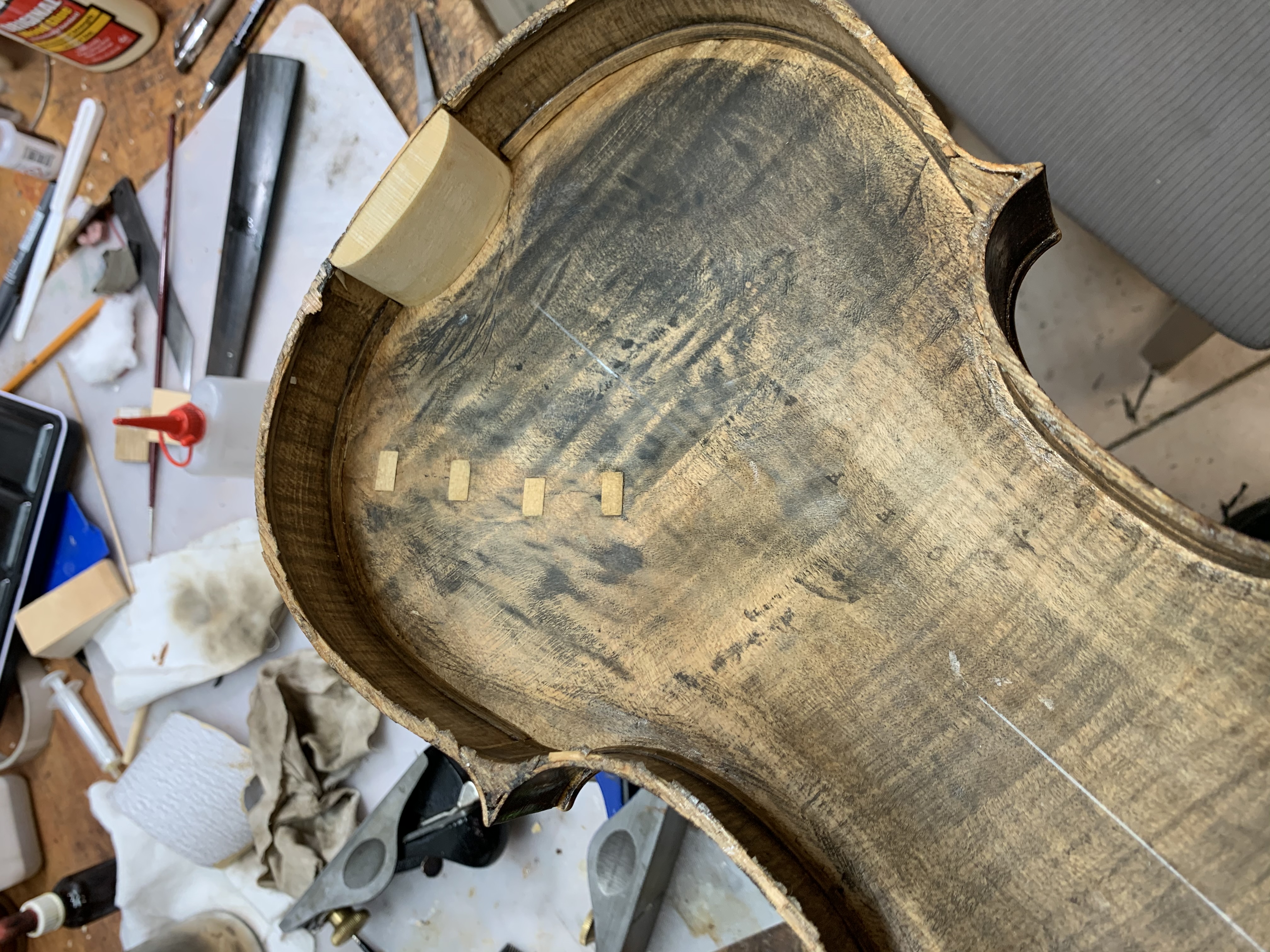 Image of the repaired instrument.